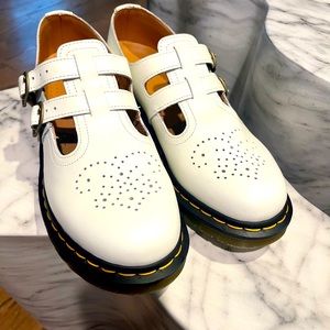 Doc Marten White Platform Mary Janes, Brand New, Never Worn